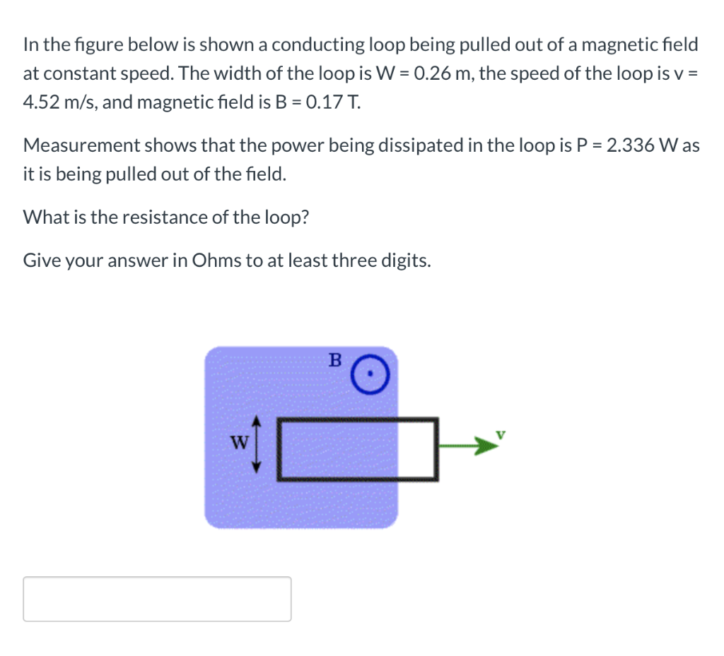 Solved In the figure below is shown a conducting loop being | Chegg.com