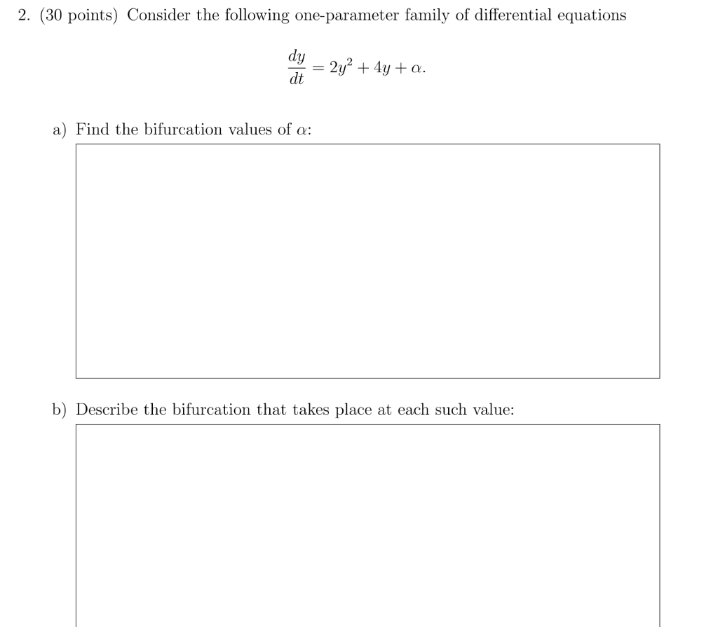 Solved 2 30 Points Consider The Following One Parameter