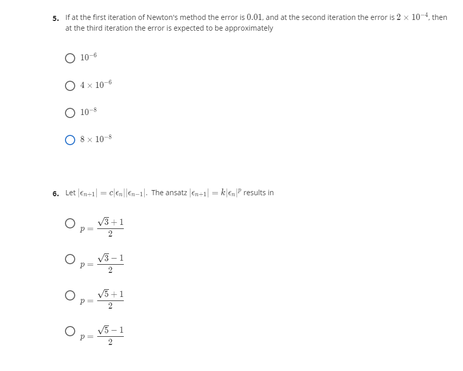 solved-5-if-at-the-first-iteration-of-newton-s-method-the-chegg