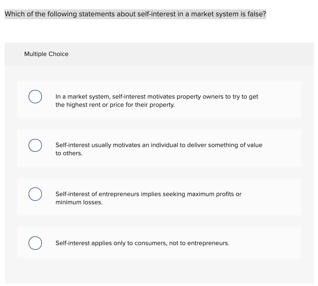 solved-which-of-the-following-statements-about-self-interest-chegg