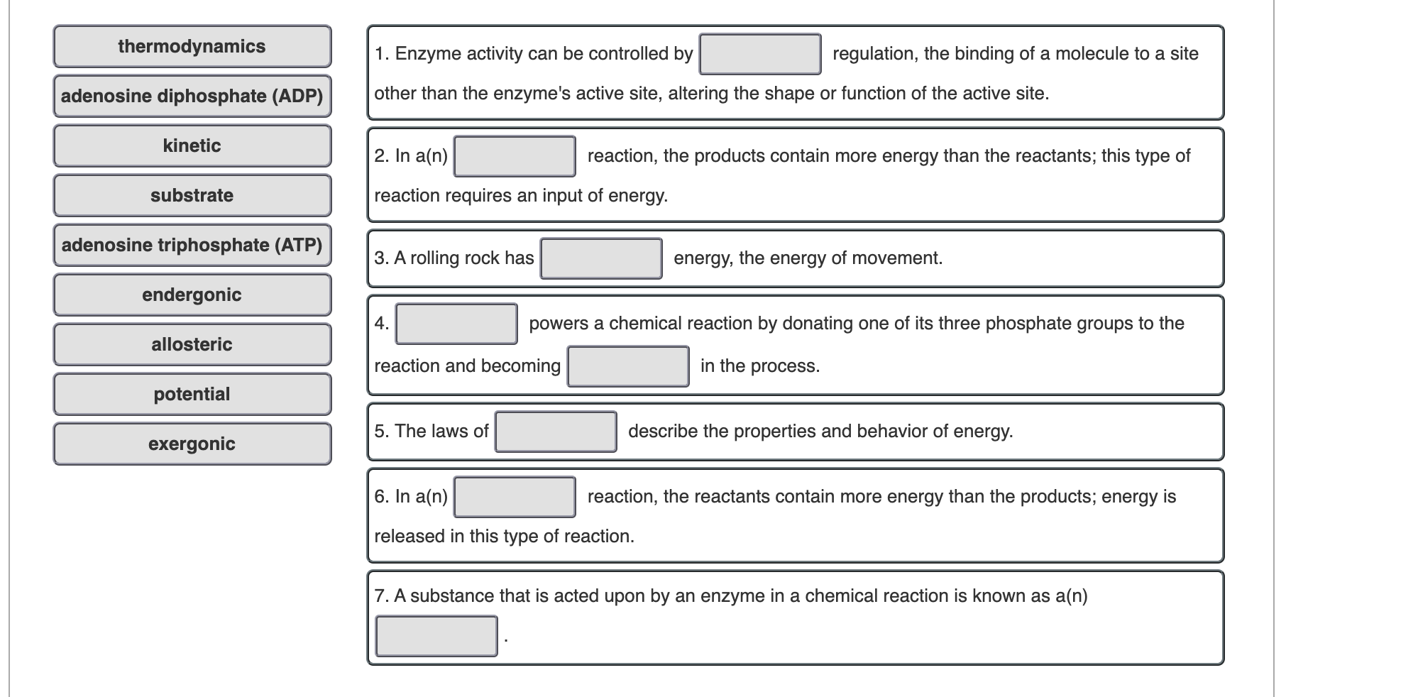 Solved thermodynamics 1. Enzyme activity can be controlled | Chegg.com