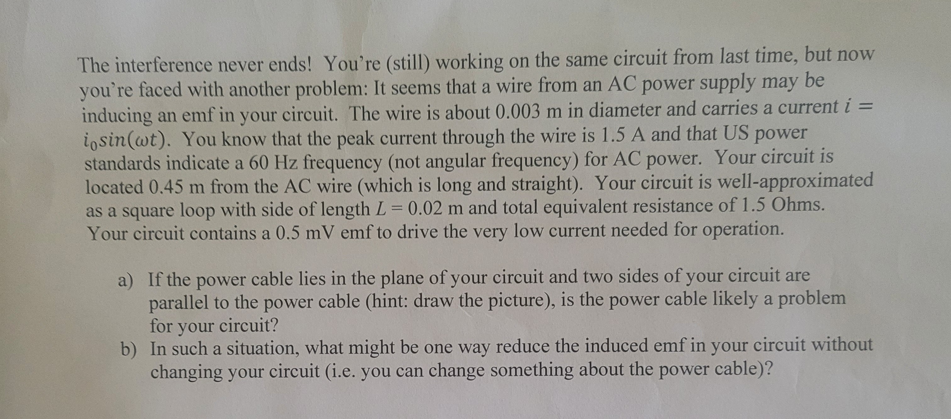 Solved The interference never ends! You're (still) working | Chegg.com