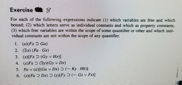 Solved Exercises For each of the following expressions | Chegg.com