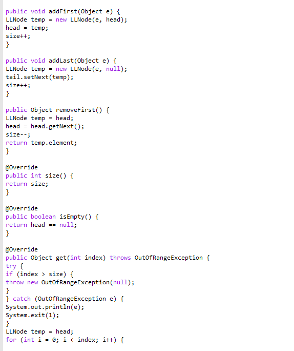 Solved public interface List { public int size(); public | Chegg.com