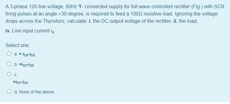 Solved A 3-phase 120 line voltage, 60Hz Y-connected supply | Chegg.com