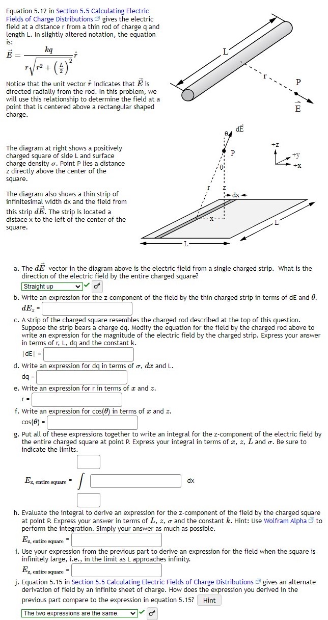 Solved Equation 5.12 in Section 5.5 Calculating Electric | Chegg.com
