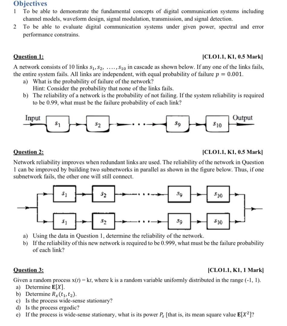 Solved Objectives 1 To be able to demonstrate the | Chegg.com