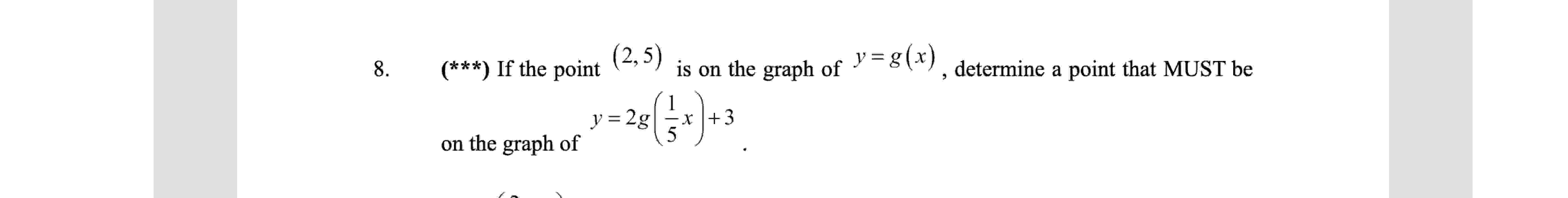 Solved (******) ﻿If the point (2,5) ﻿is on the graph of | Chegg.com