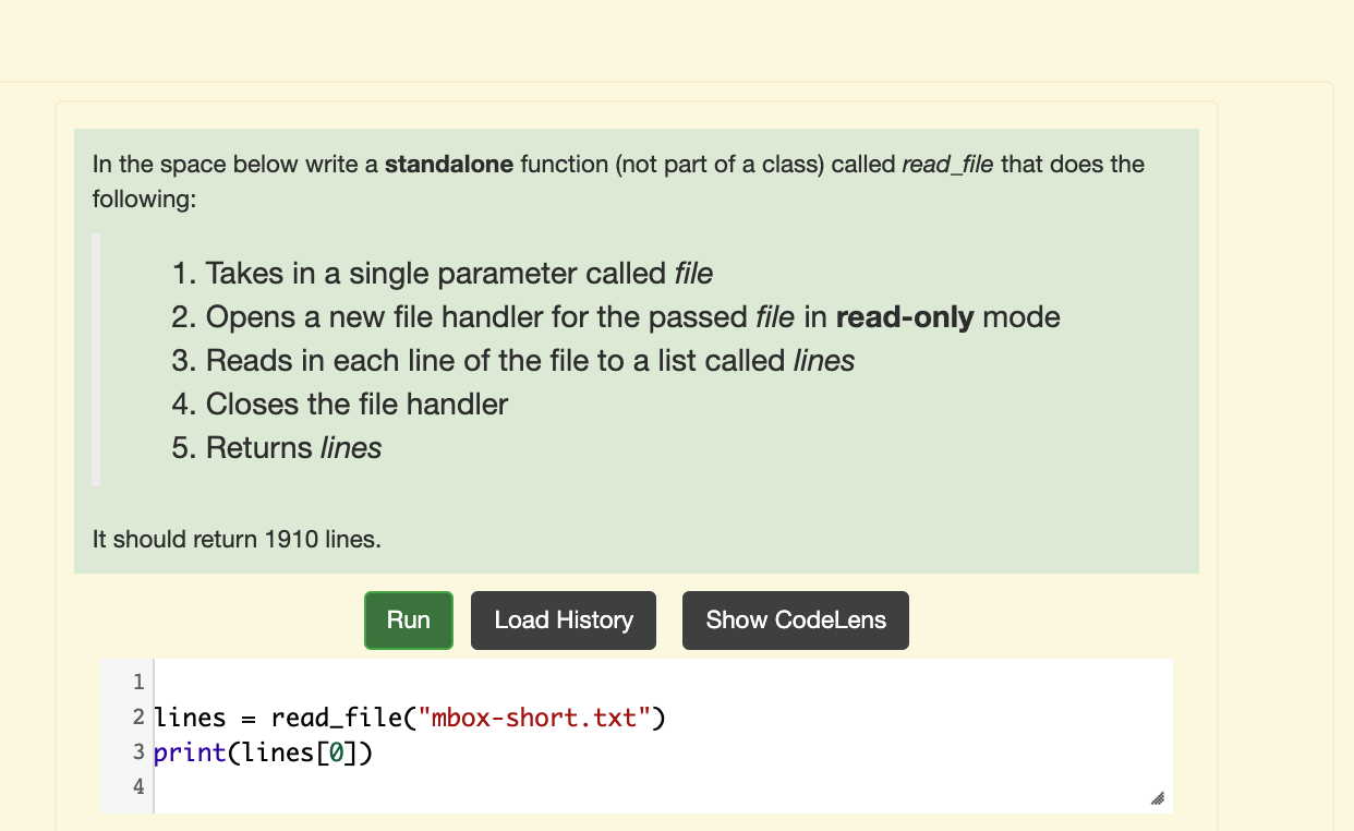 Solved In the space below write a standalone function (not | Chegg.com
