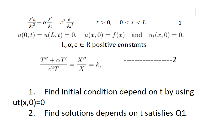 Solved alu 02 + a at2 at c2 02 t> 0 0