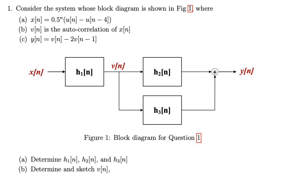 Solved 1 Consider The System Whose Block Diagram Is Show Chegg Com