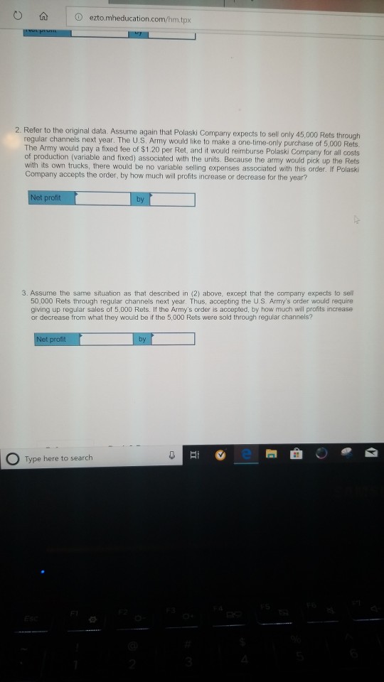 Solved 2.00 points Polaski Company manufactures and sells a | Chegg.com