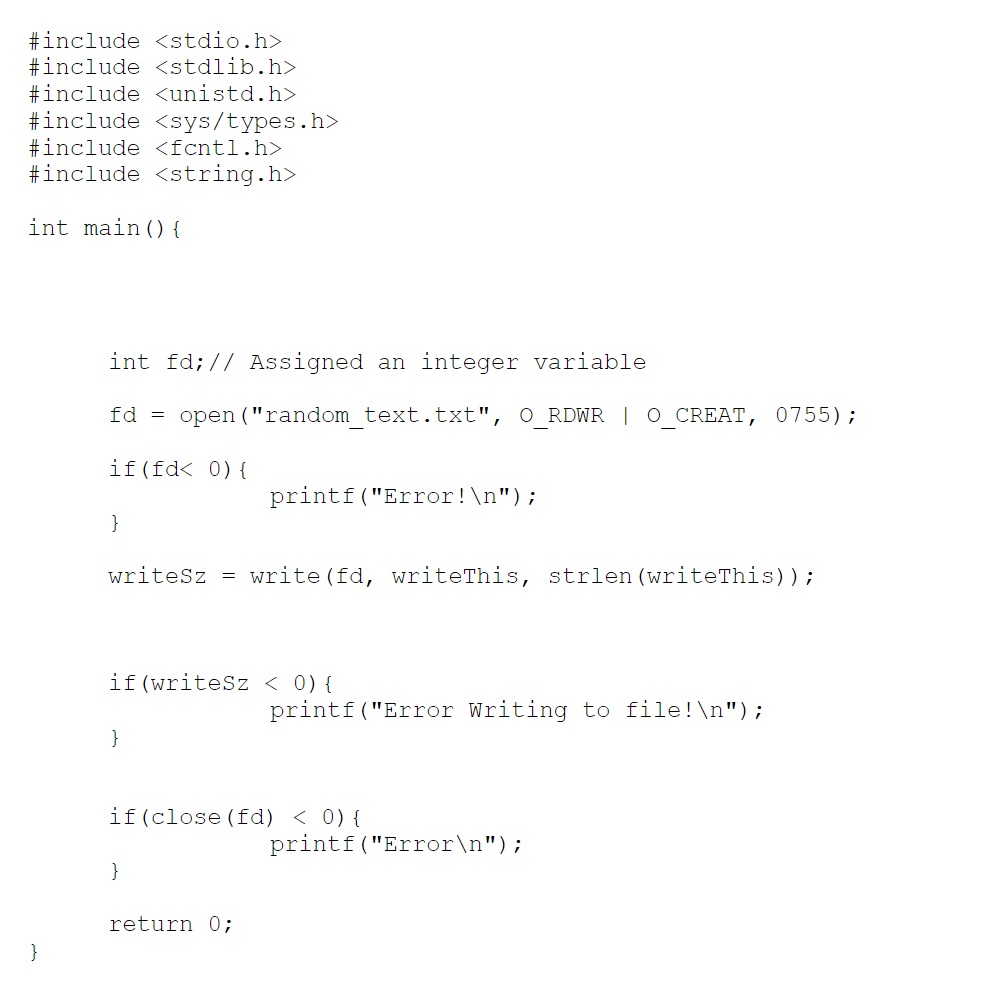 I am providing you with the code for creating | Chegg.com