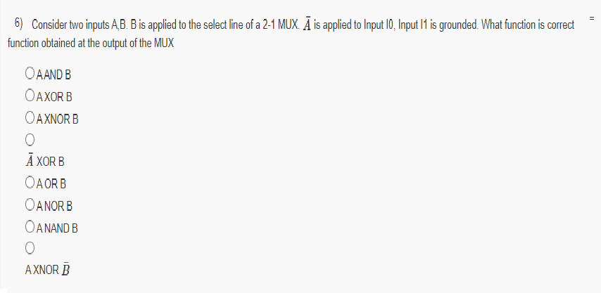 Solved 6) Consider Two Inputs A,B. B Is Applied To The | Chegg.com