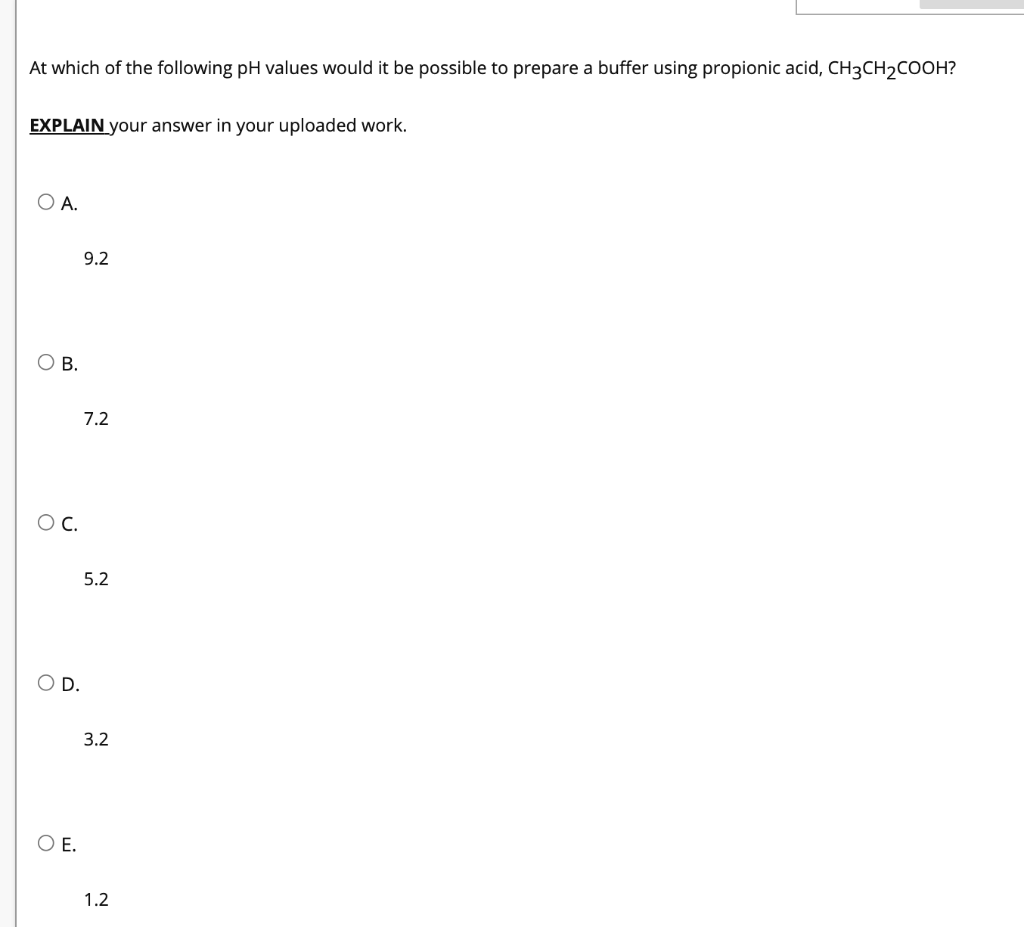 Solved At Which Of The Following Ph Values Would It Be Chegg Com