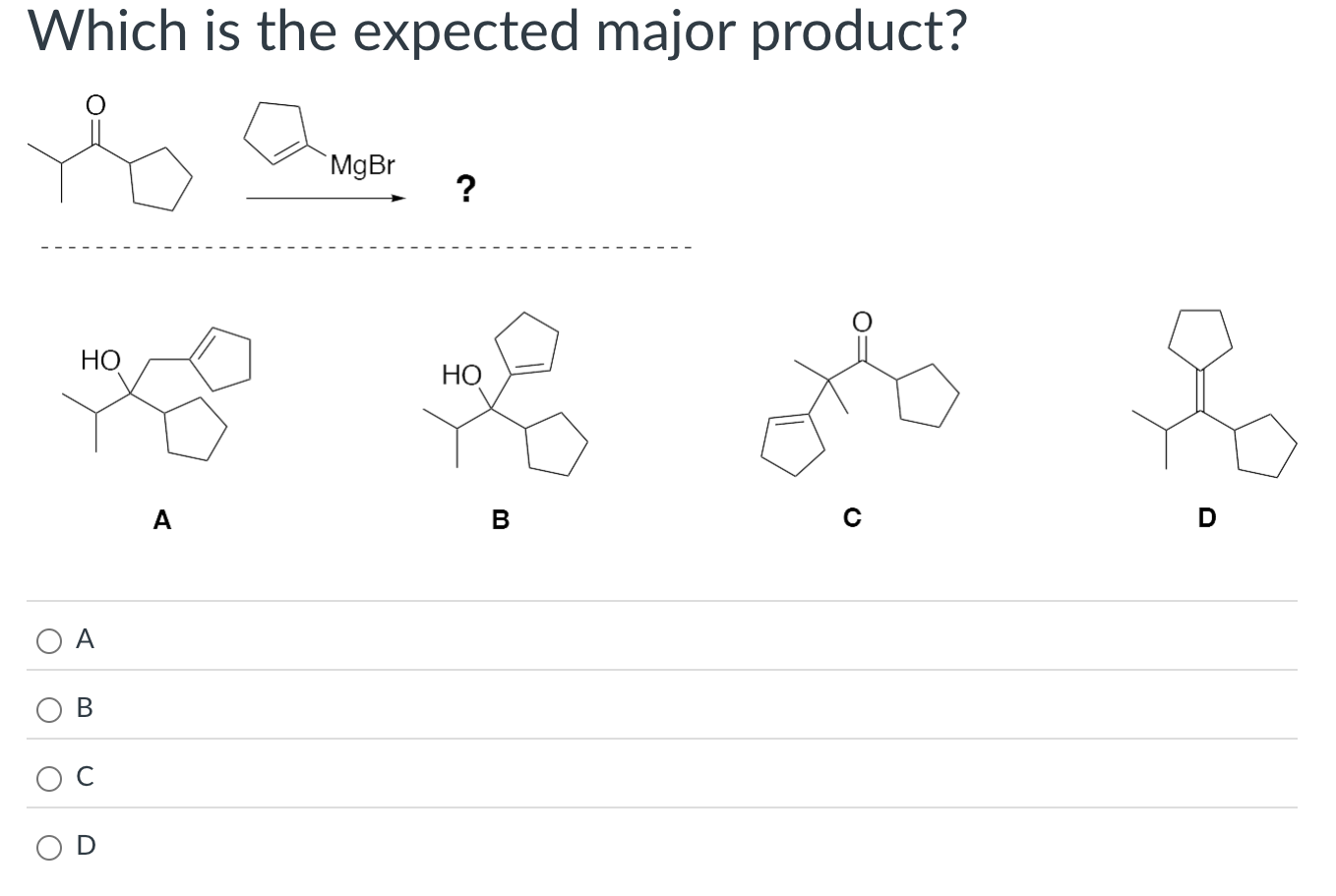 Solved Which is the expected major product? Which will do | Chegg.com