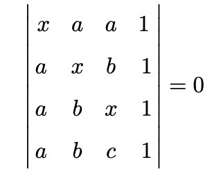 Solved Using the properties of determinants, solve with a | Chegg.com