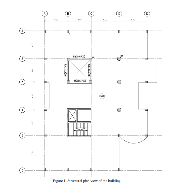 Solved Figure 1 shows structural plan of a typical floor of | Chegg.com