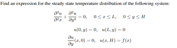 Solved Find an expression for the steady state temperature | Chegg.com