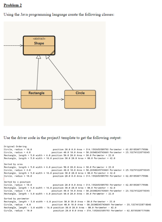 Solved This is the driver code { Circle c; | Chegg.com