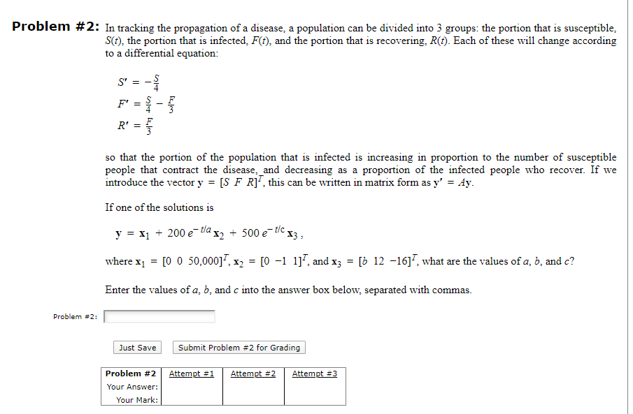 Solved Problem #1: Solve The Following Initial Value | Chegg.com