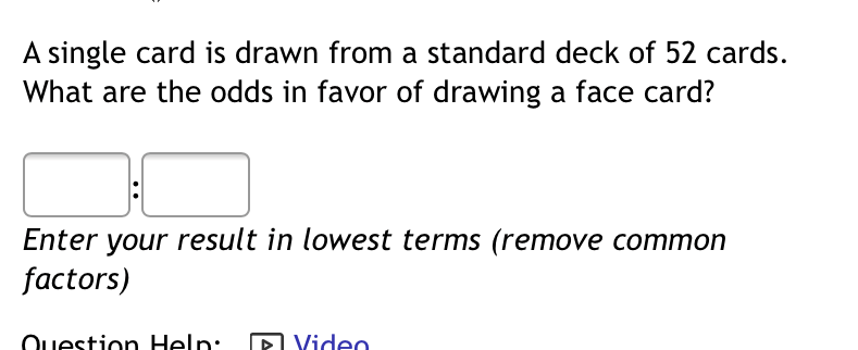 Solved A single card is drawn from a standard deck of 52 Chegg com