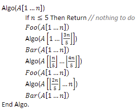 Solved For the following two algorithms specified as | Chegg.com