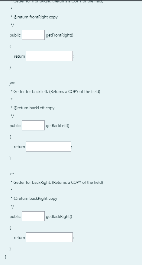 Solved Below You Will Find A UML Diagram For A Car Class. | Chegg.com