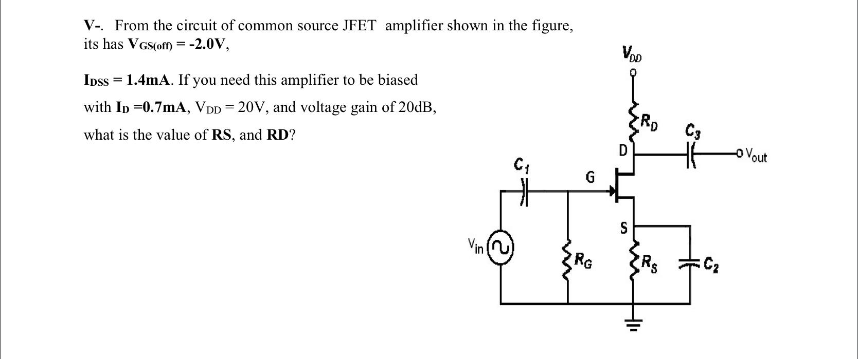 Solved 1 - Design a CS amplifier using E-MOSFET with voltage | Chegg.com