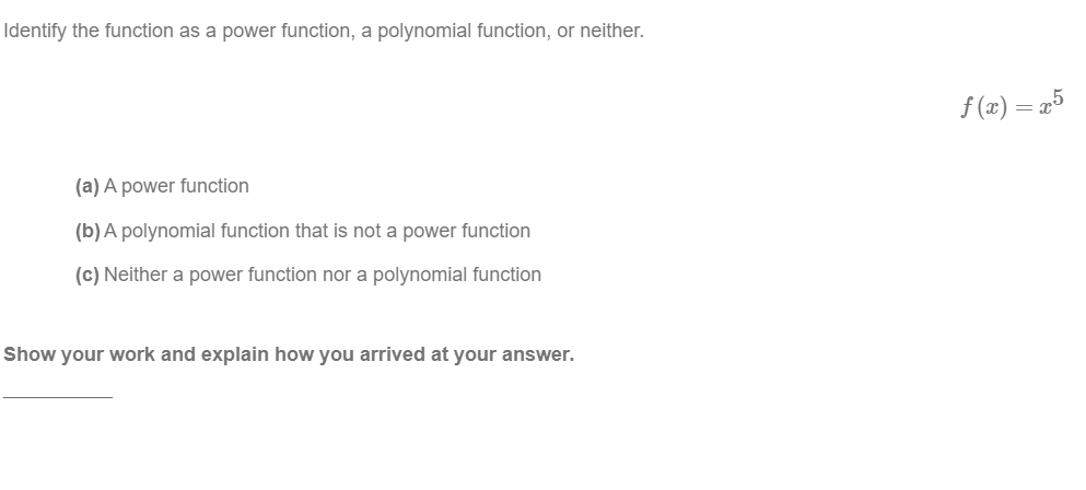 what is a function to the power of 5 called