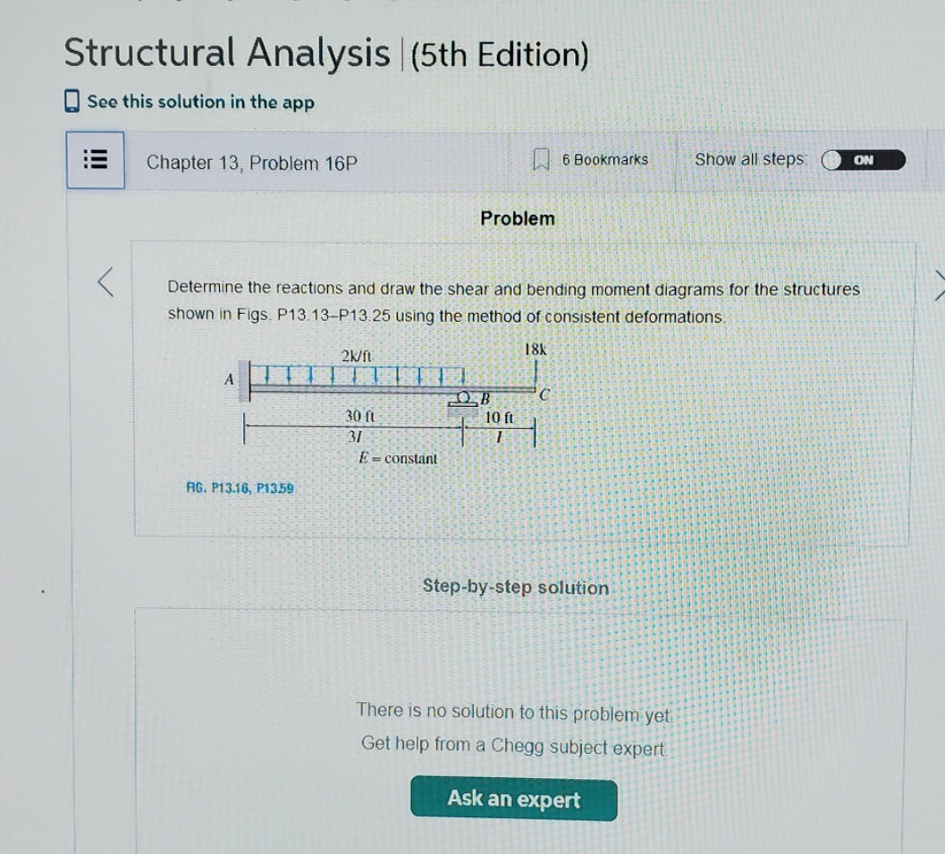 Solved Structural Analysis (5th Edition) See This Solution | Chegg.com