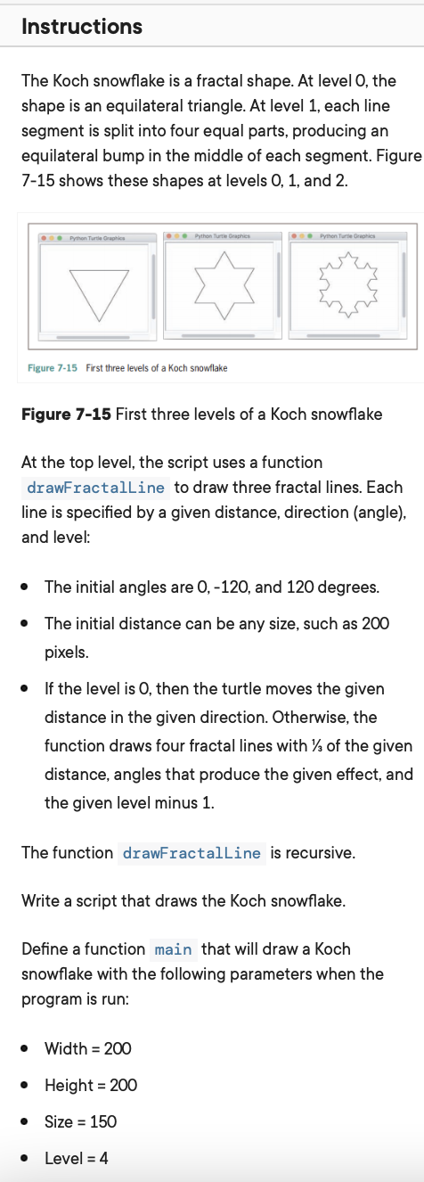 Solved The Koch snowflake is a fractal shape. At level 0 , | Chegg.com