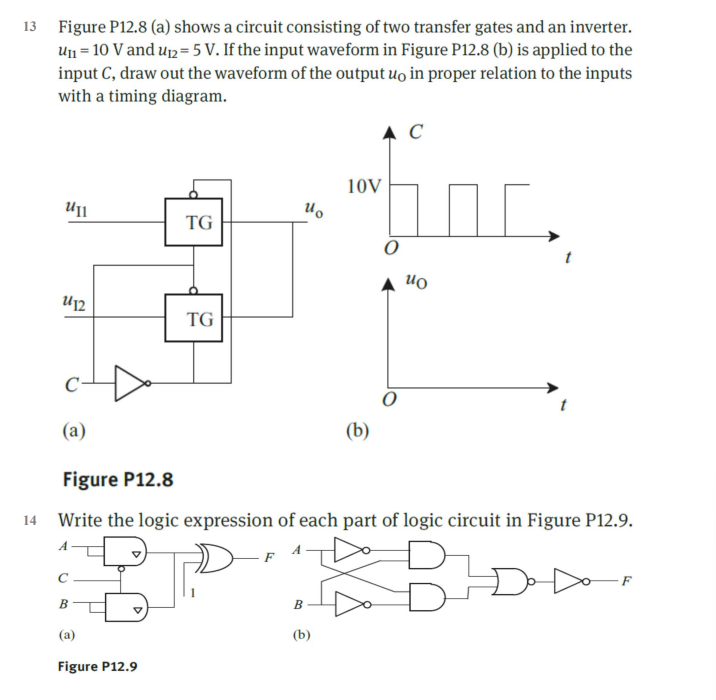 Solved Figure P12.8 (a) shows a circuit consisting of two | Chegg.com