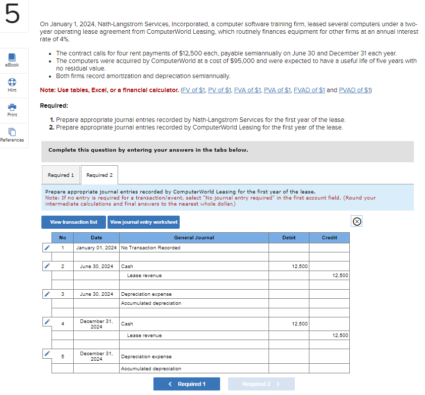 Solved On January 1 2024 Nath Langstrom Services Chegg