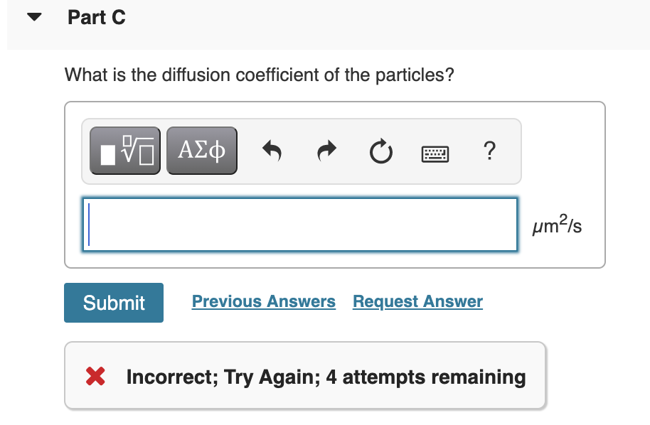 Solved A cell biologist is investigating the one-dimensional | Chegg.com
