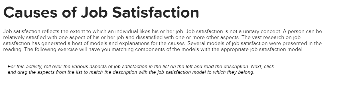 research suggests that job satisfaction has a(n)