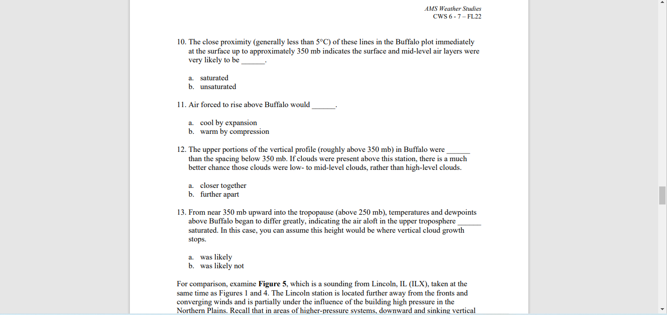 Solved AMS Weather Studies CWS 6 - 2 - FL22 rigure 1. | Chegg.com