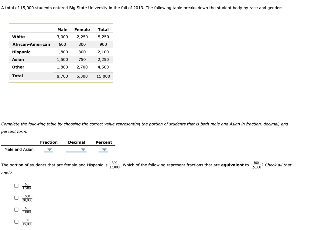 solved-a-total-of-15-000-students-entered-big-state-chegg