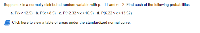 Solved Suppose x is a normally distributed random variable | Chegg.com