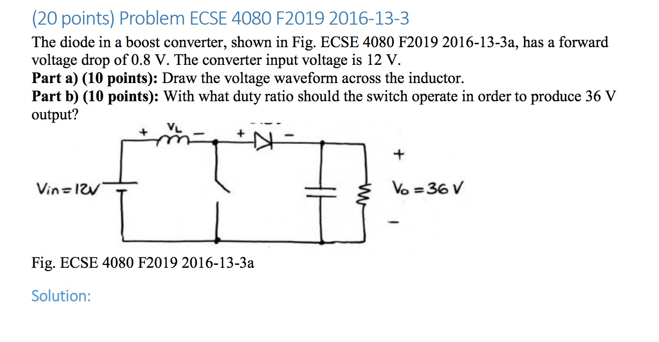 Solved (20 Points) Problem ECSE 408 F2019 2016-13-3 The | Chegg.com