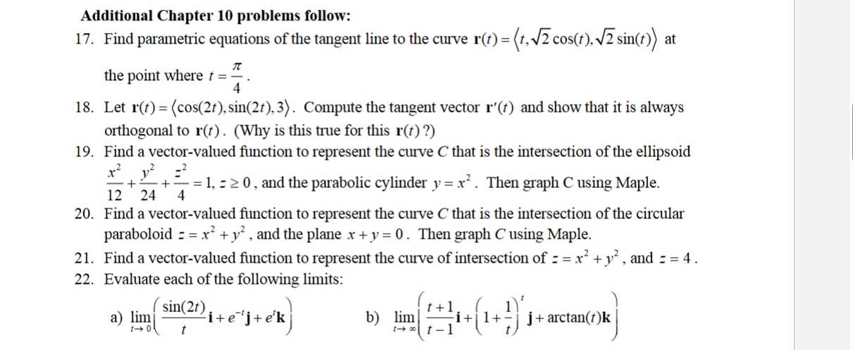 Solved Additional Chapter 10 ﻿problems follow:Find | Chegg.com