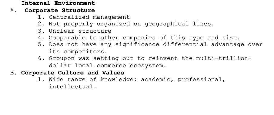 Solved I already made a IFAS table but I would like to | Chegg.com