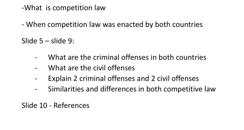 Solved -What Is Competition Law - When Competition Law Was | Chegg.com