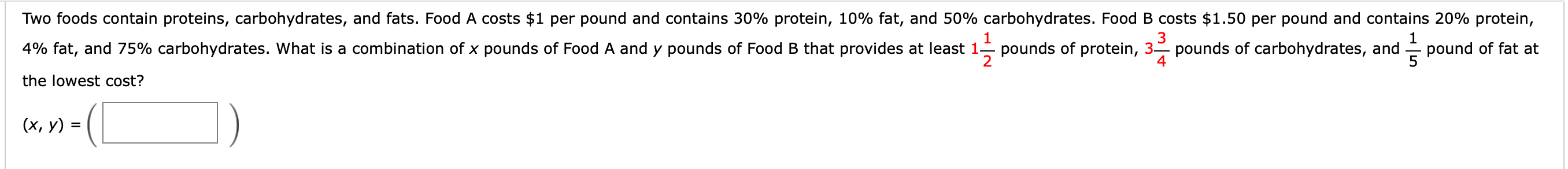Solved Two foods contain proteins, carbohydrates, and fats. | Chegg.com