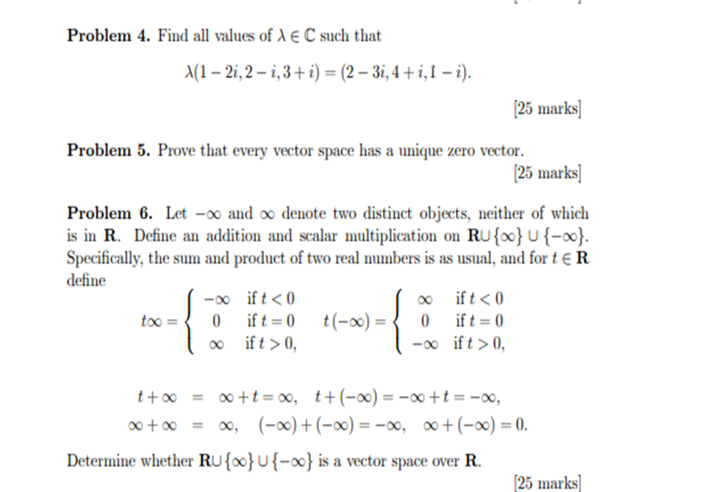 Solved Problem 4. Find All Values Of λ∈C Such That | Chegg.com