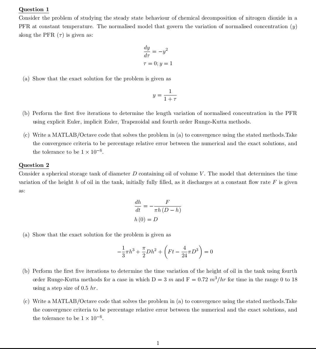 Solved Question 1 Consider the problem of studying the | Chegg.com