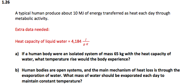 Solved 1 26 A Typical Human Produce About 10 MJ Of Energy Chegg solved-1-26-a-typical-human-produce-about-10-mj-of-energy-chegg