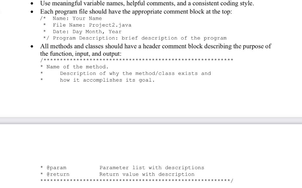 Solved Your Java program must implement the game as follows: | Chegg.com