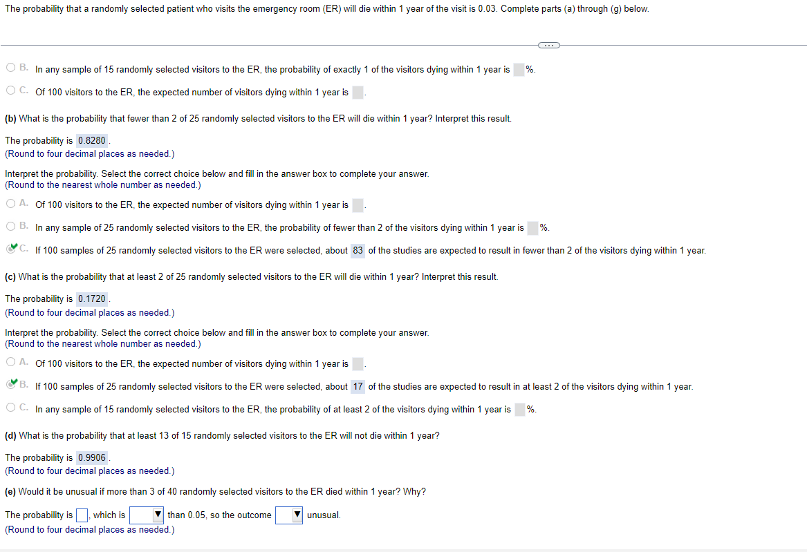 Solved B. In Any Sample Of 15 Randomly Selected Visitors To | Chegg.com