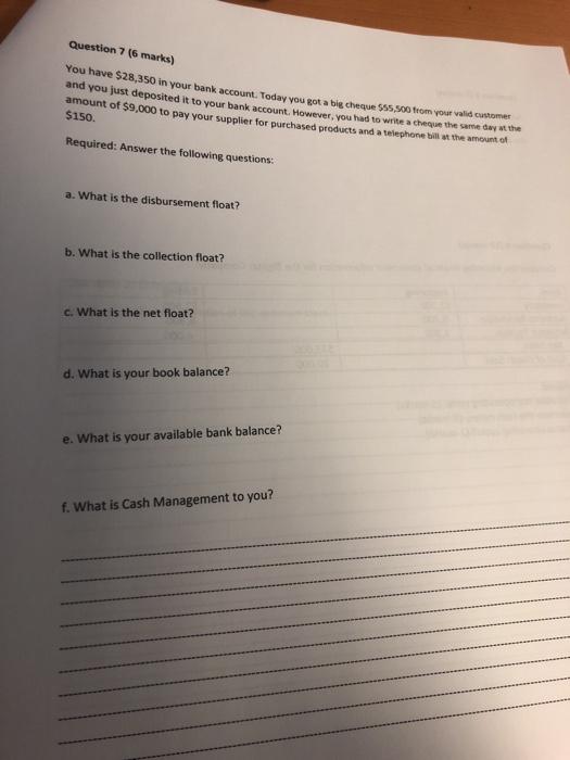 Solved Question 7 6 Marks You Have 28 350 In Your Bank